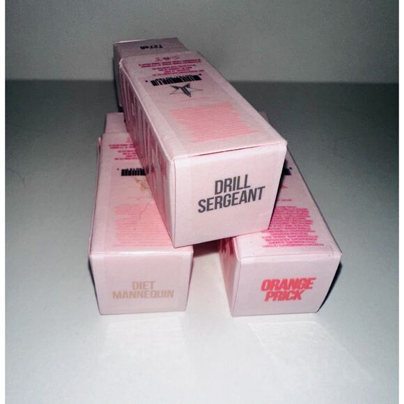 Set Of 3! NIB Jeffree Star Velvet Trap Lipstick Drill Sergeant Orange Prick Diet - Picture 2 of 6